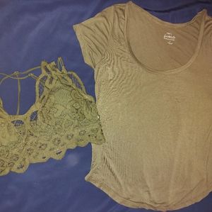 Bralette & Bra Tee